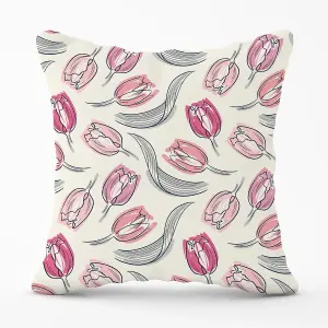 Tulips Outdoor Cushion 45cm x 45cm