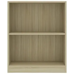 Berkfield Bookshelf Sonoma Oak 60x24x74.5 cm Engineered Wood