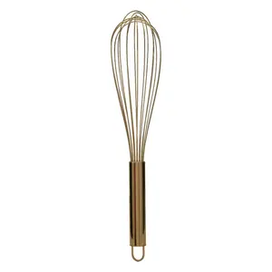 Canora Grey Dixon Stainless Steel Whisk Gold / 8cm H x 39cm W