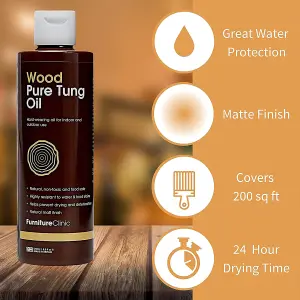 Furniture Clinic Pure Tung Oil, 500ml