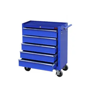 Dirty Pro Tools Large 5 Drawer Rollcab Garage Professional Tool Chest Box With US Ball Bearing Slides Drawers