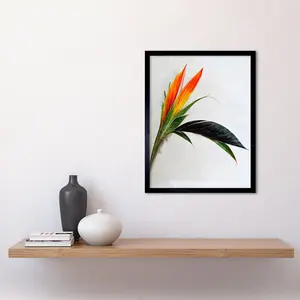 Tropical Plant Bird Of Paradise Flower - Single Picture Frame Print