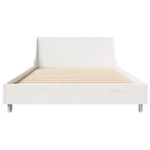 Berkfield Bed Frame without Mattress White 90x200 cm Solid Wood Pine