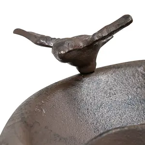 Woodside Cast Iron Standing Bird Feeder Bath