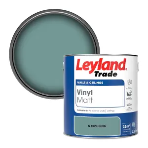 Leyland Trade Vinyl Matt Walls & Ceilings Emulsion Paint (S 4020-B50G) 2.5L