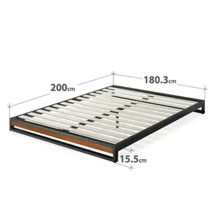 Ellesmere Low Profile Industrial Bed Frame Super King (6')