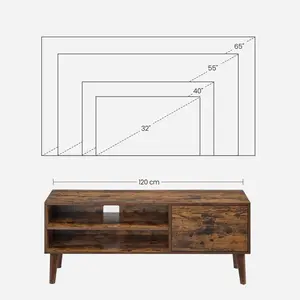 Southville TV Stand for TVs up to 55" 29" W x 64" L