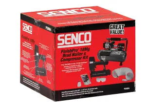 Senco Finish Pro 18 Pneumatic Nailer & 1 HP Compressor Kit 110V