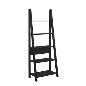 Arelious Ladder Bookcase Black