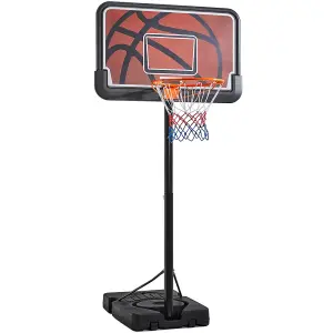 Yaheetech Portable Basketball Hoop and Stand 111cmL x 72cmW