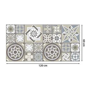 Limestone Spanish Tile Melange Self-adhesive kitchen bathroom home floor sticker