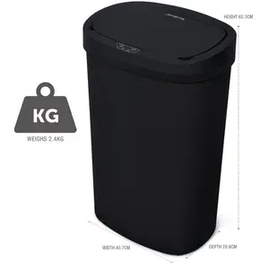 NETTA 50L Sensor Bin for Kitchen  Black