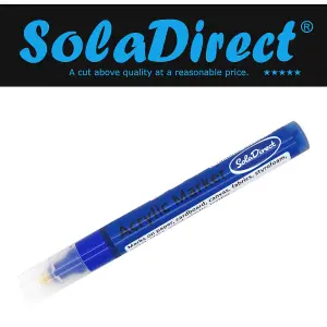 Acrylic Paint Marker Pen Permanent for Stone Leather Fabric Plastic (Blue)