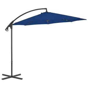 Berkfield Cantilever Umbrella with Steel Pole 300 cm Azure Blue