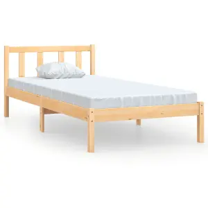 Berkfield Bed Frame Solid Wood Pine 90x190 cm Single