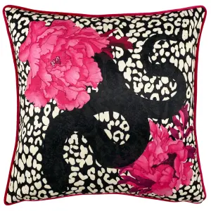 furn. Serpentine Animal Print Feather Rich Cushion