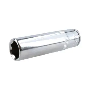 12mm 6 Point 3/8" Drive 64mm Double Deep Metric Socket Chrome Vanadium Steel