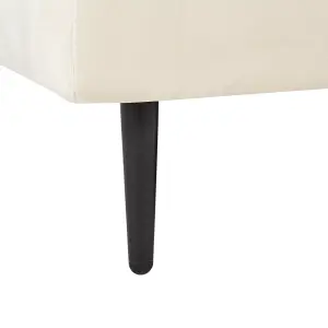 Velvet Chaise Lounge Beige GUERET