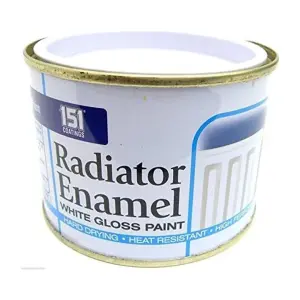 151 Radiator Enamel White Gloss Paint - 180ml (Pack of 12)