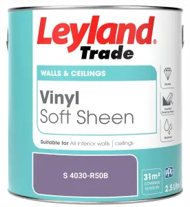 Leyland Trade Vinyl Soft Sheen Walls & Ceilings Emulsion Paint (S 4030-R50B) - 2.5L