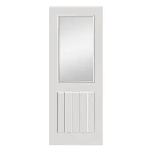 Thames White Half Light Glazed Internal Door - Primed