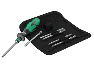 Wera 05059298001 Kraftform Kompakt 40 Screwdriver Bit Holding Set, 7 Piece WER059298