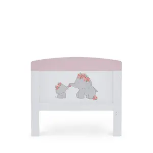 Grace Inspire Cot Bed with Fibre Mattress Pink