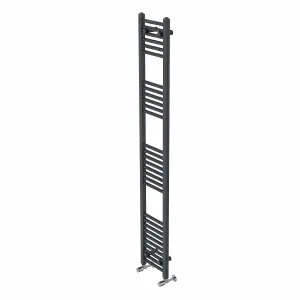 Rinse Straight Bathroom Heated Towel Rail Ladder Radiator Anthracite 1800x300mm