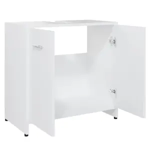 Berkfield Bathroom Cabinet White 60x33x61 cm Engineered Wood