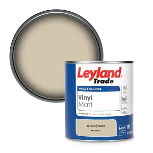 Leyland Trade Vinyl Matt Walls & Ceilings Emulsion Paint Seriously Sand (PPG1085-3) 1L