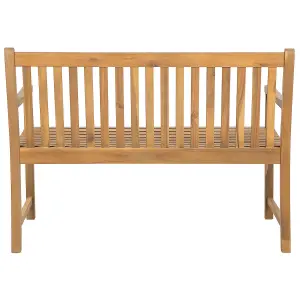 Garden Bench VIVARA Certified Acacia Wood Light Wood