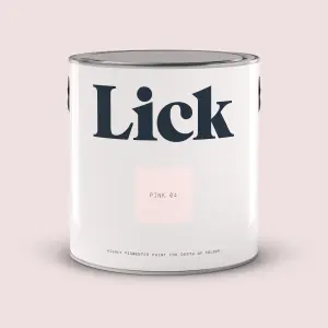 Lick Pink 04 Matt Emulsion paint, 2.5L