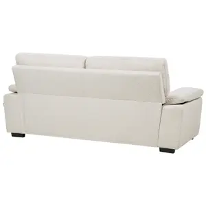 3 Seater Fabric Sofa Light Beige VOGAR