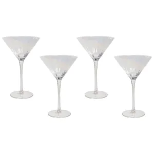 Set of 4 Martini Glasses MORGANITE Transparent