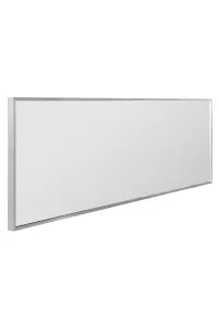 MirrorOutlet Artus  Silver Aluminium Edged Wall Leaner Mirror 47" X 16" (120CM X 40CM)