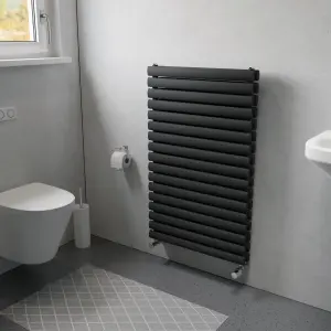 Ximax Champion Duplex FORDH990600A Anthracite Gas Vertical Designer Radiator, (W)600mm x (H)990mm