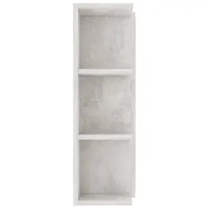 Berkfield Bathroom Mirror Cabinet Concrete Grey 80x20.5x64 cm Engineered Wood