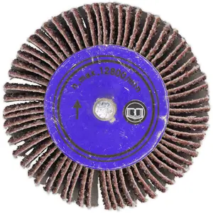 High-Quality 80mm Aluminium Oxide Flap Wheel with 6mm Shaft for Precision Sanding