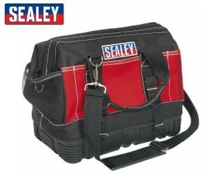 Sealey Tool Bag 305MM Hard Base Pouch Storage Caddy Toolbag AP509