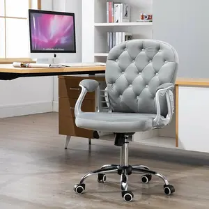 Wadkins Velvet Executive Chair Grey