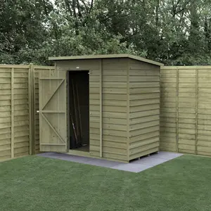 4LIFE Pent Shed 6x4 - Single Door - No Windows