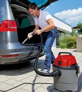 Einhell Wet And Dry Vacuum Cleaner 15L Corded Electric 1250W With Blowing Function And Castor Wheels TC-VC 1815