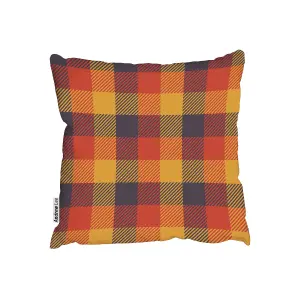 Cushions - Tartan Autumn Plaid Trendy Tiles (Cushion) / 45cm x 45cm