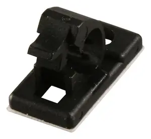 PRO POWER - Releasable Cable Clip, Self Adhesive, 5.5mm, Black, x100