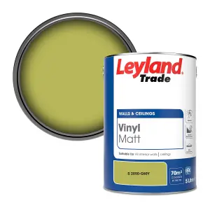 Leyland Trade Vinyl Matt Walls & Ceilings Emulsion Paint (S 2050-G60Y) 5L