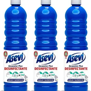 Asevi Disinfectant Floor and Surface Cleaner 1L (Pack of 3)