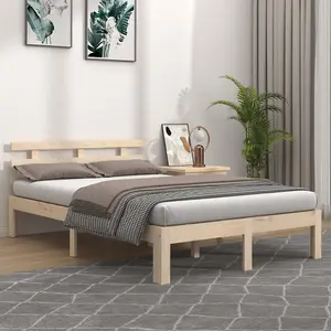 Berkfield Bed Frame Solid Wood 150x200 cm King Size