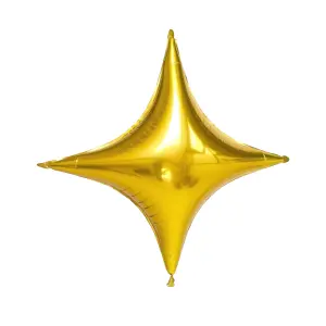 Realmax Star Foil Balloon Gold (One Size)