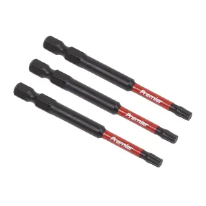 Sealey TRX-Star T25 Impact Power Tool Bits 75mm 3 Pieces Professional AK8268