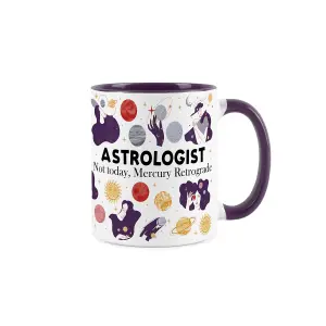 Astrologist Mug - Humorous Astrology Workers Funny Novelty Gift - Tea/Coffee Hot Drinks Purple Ceramic Cup Present